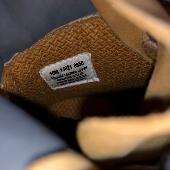 VTG EUC! Timberland Gray Upper Wheat Nubuck Toddler Sz 10 Leather Boots Shoes - Picture 7 of 10